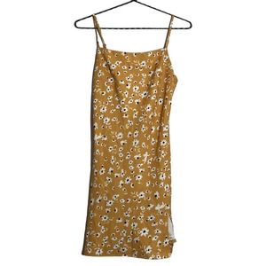 Princess Polly yellow floral fairy print mini dress 0